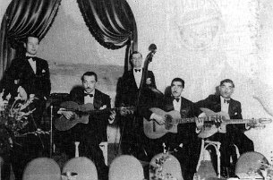 Django Reinhardt - QHCF at Nuits Bleues 1935 - Django Reinhardt - QHCF at Nuits Bleues - Django Reinhardt, Engène Vees, Joseph Reinhardt, Louis Vola, Stephane Grappelli.