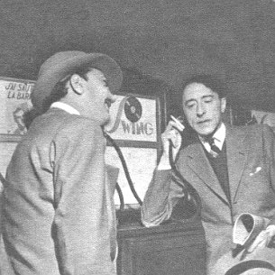 Django Reinhardt et Jean Cocteau Django Renhardt et Jean Cocteau écoutant 