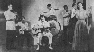 Django Reinhardt au Normandie 1940 - Django Reinhardt - QHCF avec Hubert Rostaing, Joseph Reinhardt, Django Reinhardt, Pierre Fouad, Francis Luca, Josette Daydé