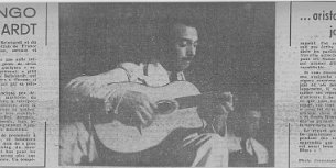 Django Reinhardt en concert à Marseille 1942 - Django Reinhardt en concert à Marseille, photo Jeanneaud