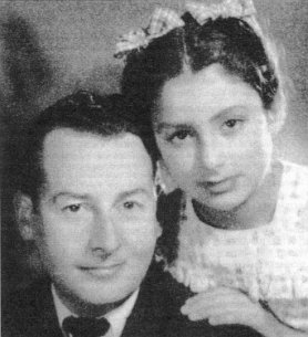 Stéphane Grappelli et Eveline sa fille 1947 - Stéphane Grappelli et Eveline sa fille