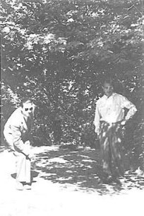 Django Reinhardt à Genève chez Loïs Choquart 1953 - Django Reinhardt - à Genève chez Loïs Choquart 5-6 Mai 1953 - Partie de Boules2